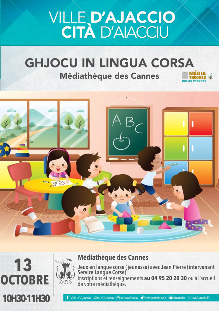 Un'ochju nant'à a "CITÀ D'AIACCIU" per i 10 anni di a FESTA DI A LINGUA di u 2021! Un'ochju nant'à a "CITÀ D'AIACCIU" per i 10 anni di a FESTA DI A LINGUA di u 2021!
