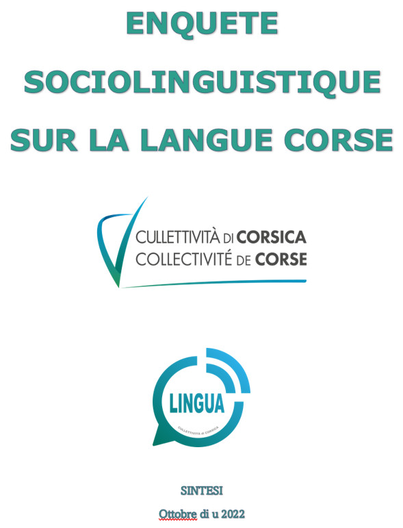 INCHIESTA SOCIOLINGUISTICA NANT'À A LINGUA CORSA 2022