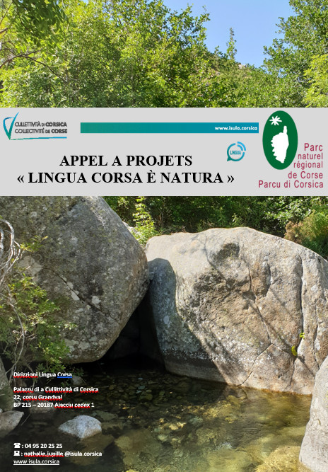 Chjam'à prugetti LINGUA CORSA È NATURA Chjam'à prugetti LINGUA CORSA È NATURA