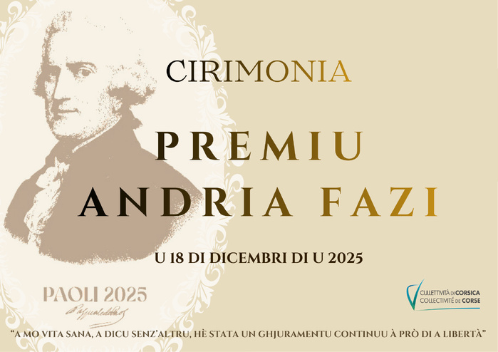 Premiu ANDRIA FAZI di u 2025 Premiu ANDRIA FAZI di u 2025