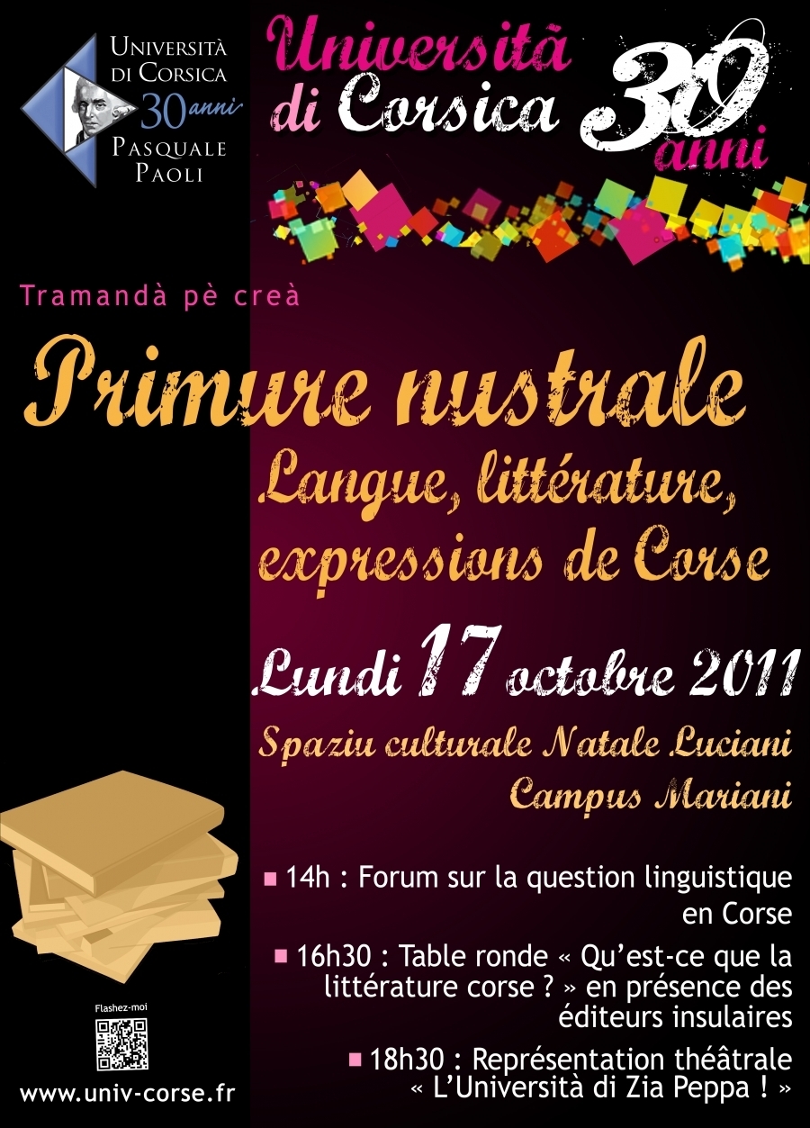 Primure nustrale : lingua, literatura è spressione di Corsica