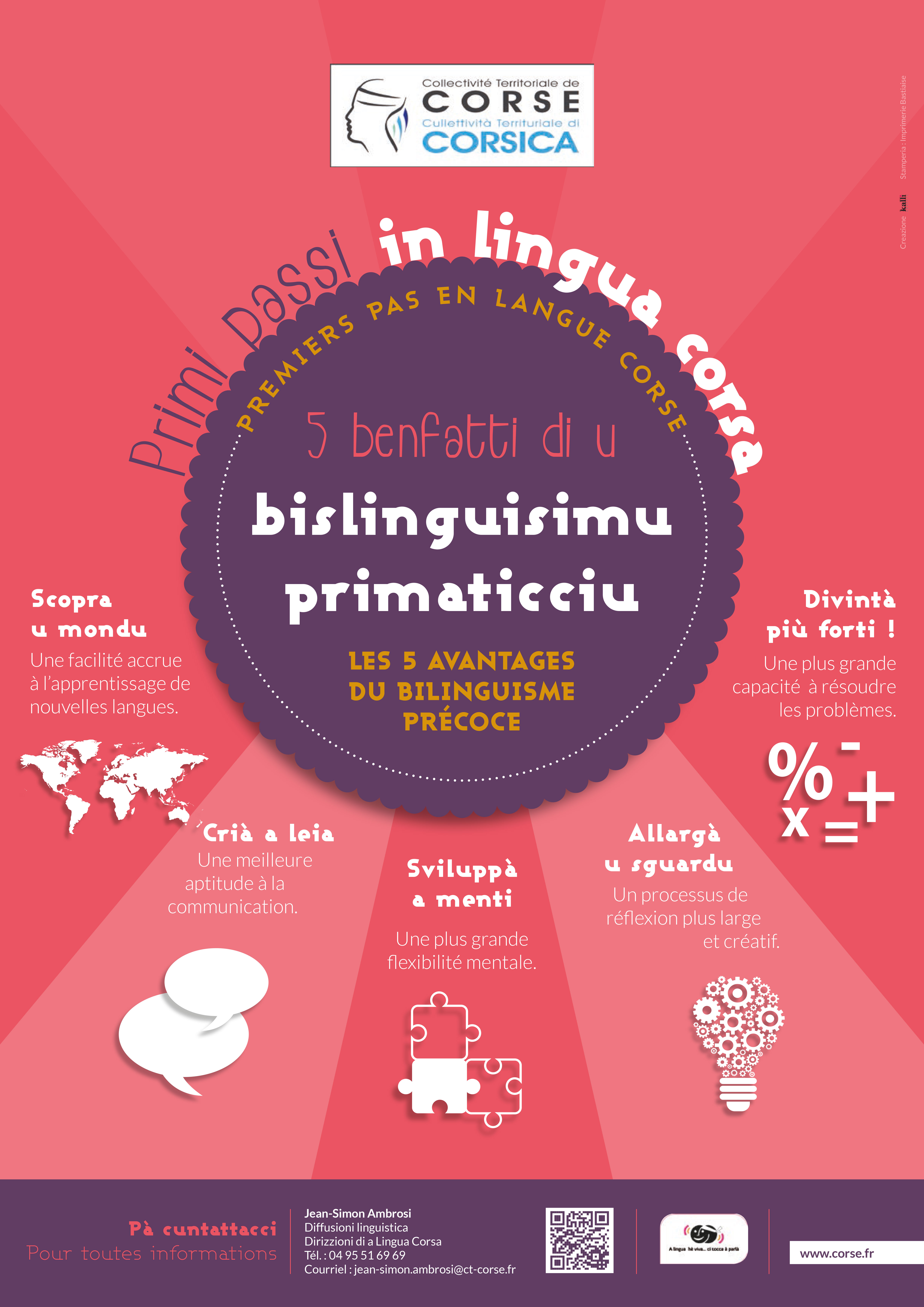 Campagna di cumunicazione "Primi passi in lingua corsa"