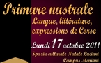 Primure nustrale : lingua, literatura è spressione di Corsica