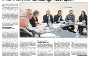 Corse-Matin : Office foncier : 500 nouveaux logements