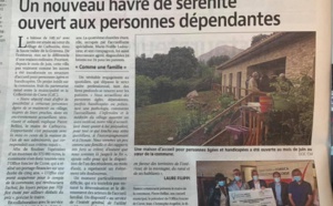 Article dans le Corse Matin : Un nouveau havre de sérénité ouvert aux personnes dépendantes