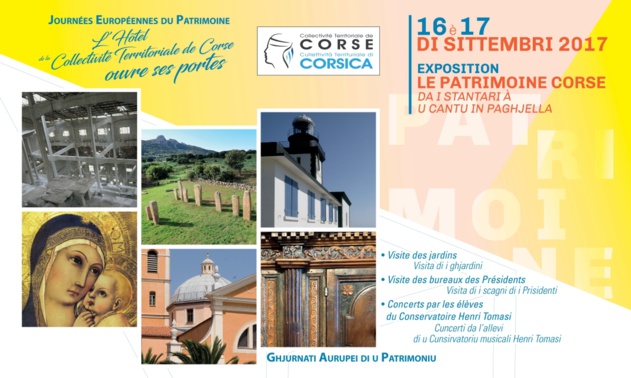 34è Journées européennes du Patrimoine : la Collectivité Territoriale de Corse ouvre ses portes au public 34è Journées européennes du Patrimoine : la Collectivité Territoriale de Corse ouvre ses portes au public