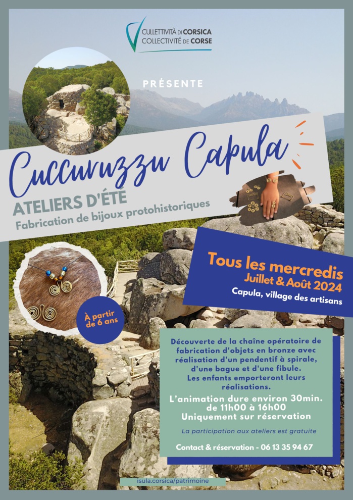 Les ateliers d'été sur les sites archéologiques de Cuccuruzzu-Capula | Saison 2022