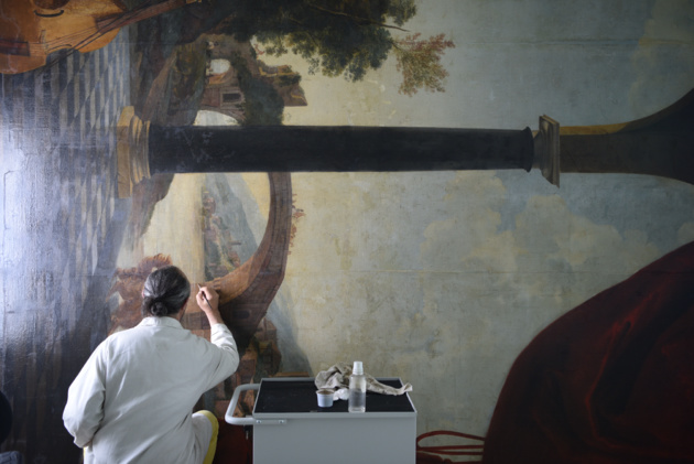 Restauration des tableaux du Château de la Punta