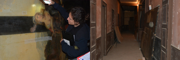 Vues des œuvres dans le château de la Punta