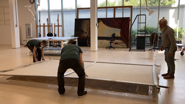 Restauration des tableaux du Château de la Punta