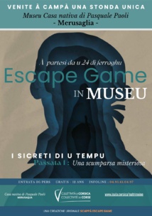 I secreti di u tempu, un escape game au Museu Casa nativa di Pasquale Paoli I secreti di u tempu, un escape game au Museu Casa nativa di Pasquale Paoli