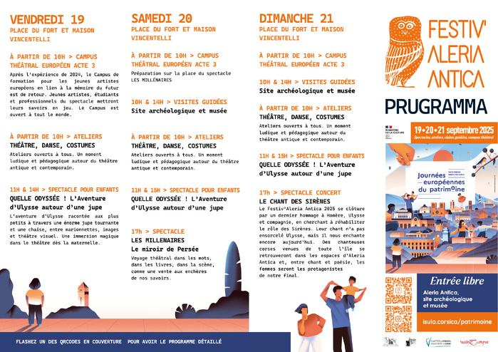 Les Journées européennes du patrimoine 2025 | Programme de la Collectivité de Corse
