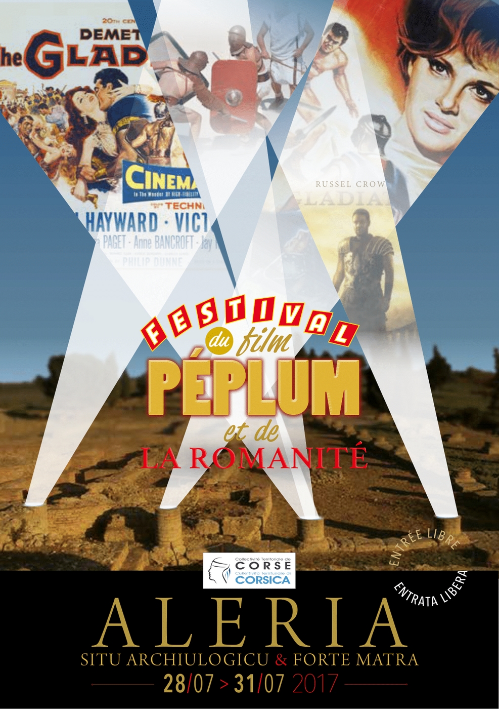 Affiche du Festival du film Péplum et de la Romanité - 2017