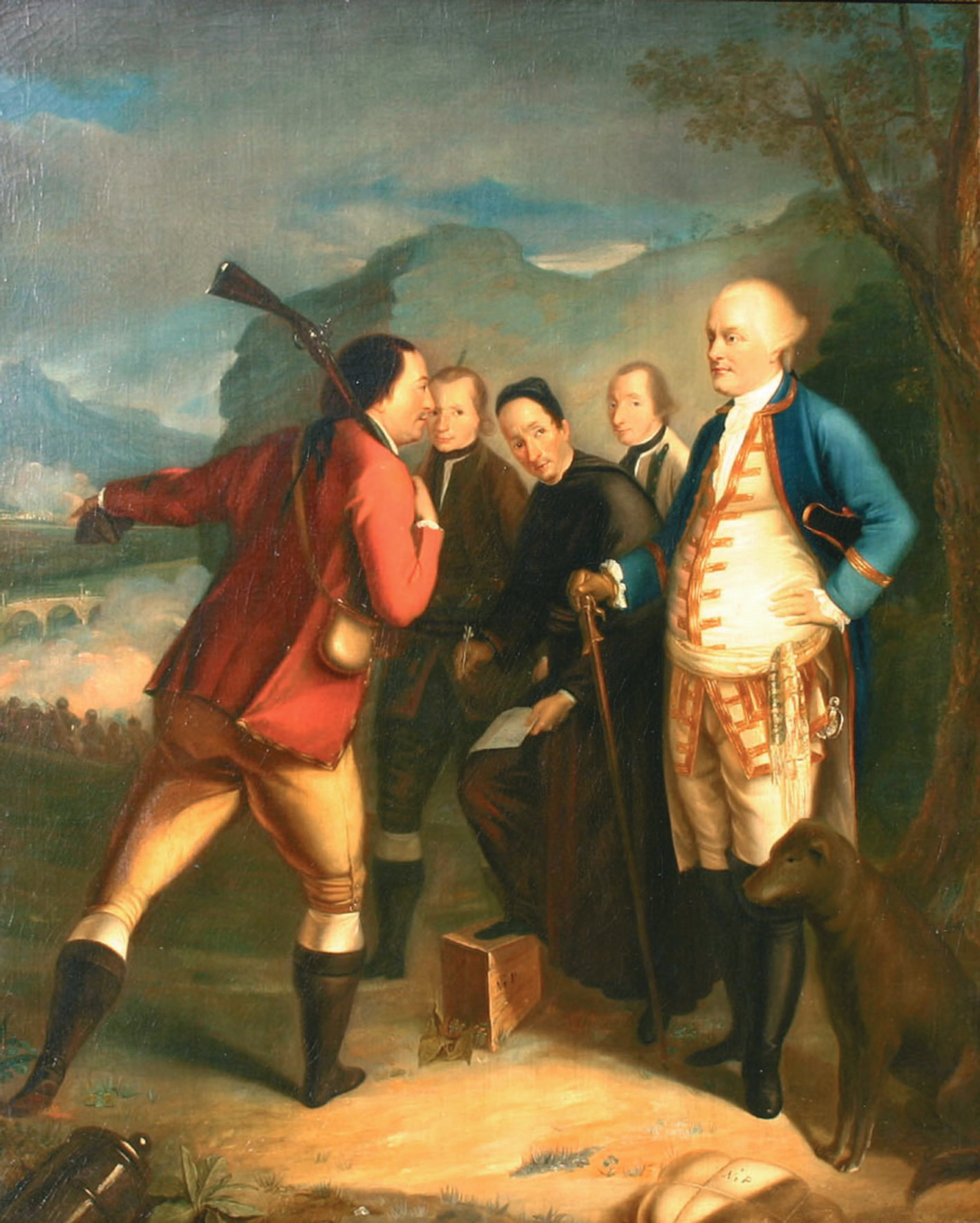 Henry Benbridge - Pascal Paoli à la bataille de Ponte Novu 1769 Huile sur toile 105 x 85 cm © Merusaglia, Musée de la maison natale de Pascal Paoli