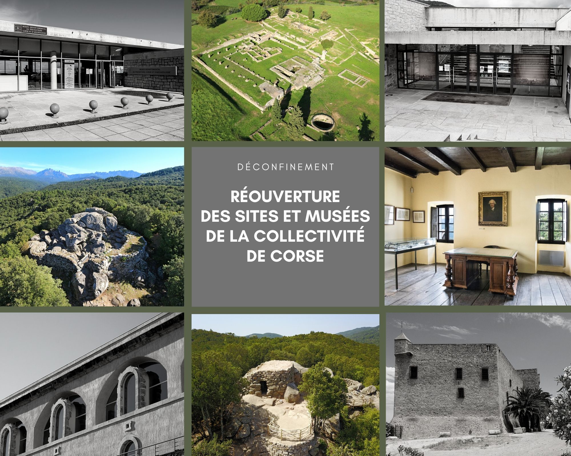 Déconfinement : réouverture des sites et musées de la Collectivité de Corse