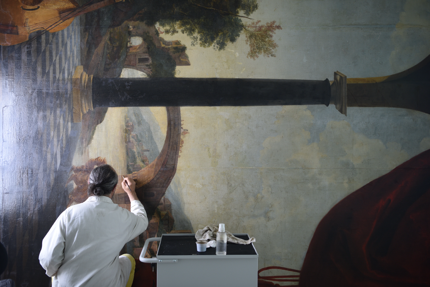 Restauration des tableaux du Château de la Punta