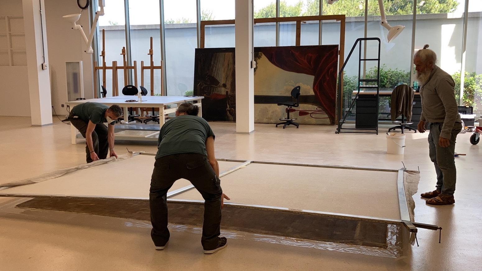 Restauration des tableaux du Château de la Punta