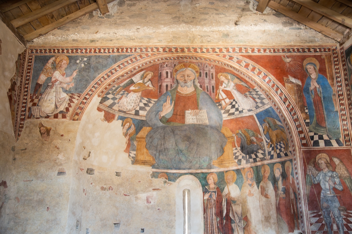 Chapelles à fresques - La chapelle de San Tumasgiu di Pastoreccia, Castellu-di-Rustinu