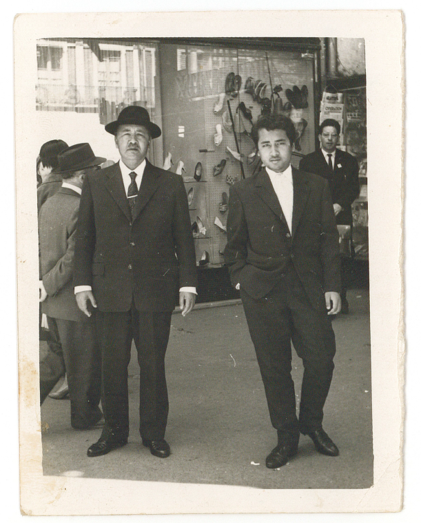Joseph Ravoahangy-Andrianavalona et son fils Joël le 26 mai 1960
