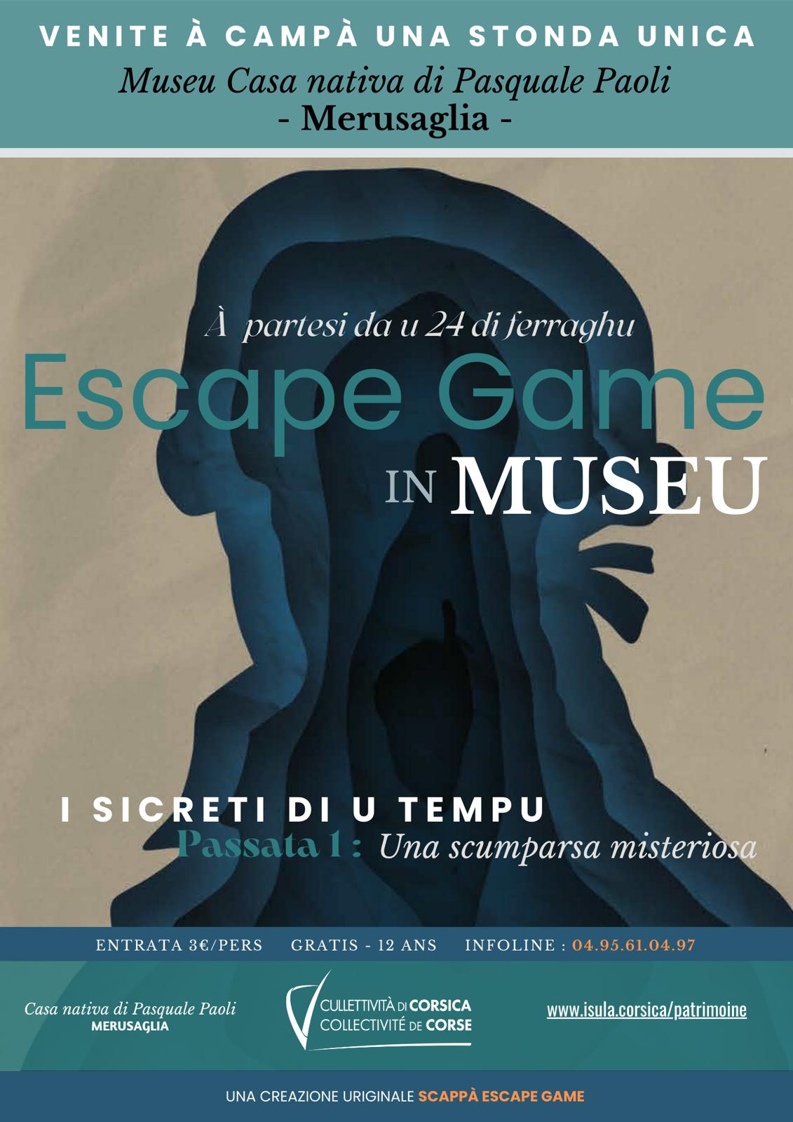 I secreti di u tempu, un escape game au Museu Casa nativa di Pasquale Paoli