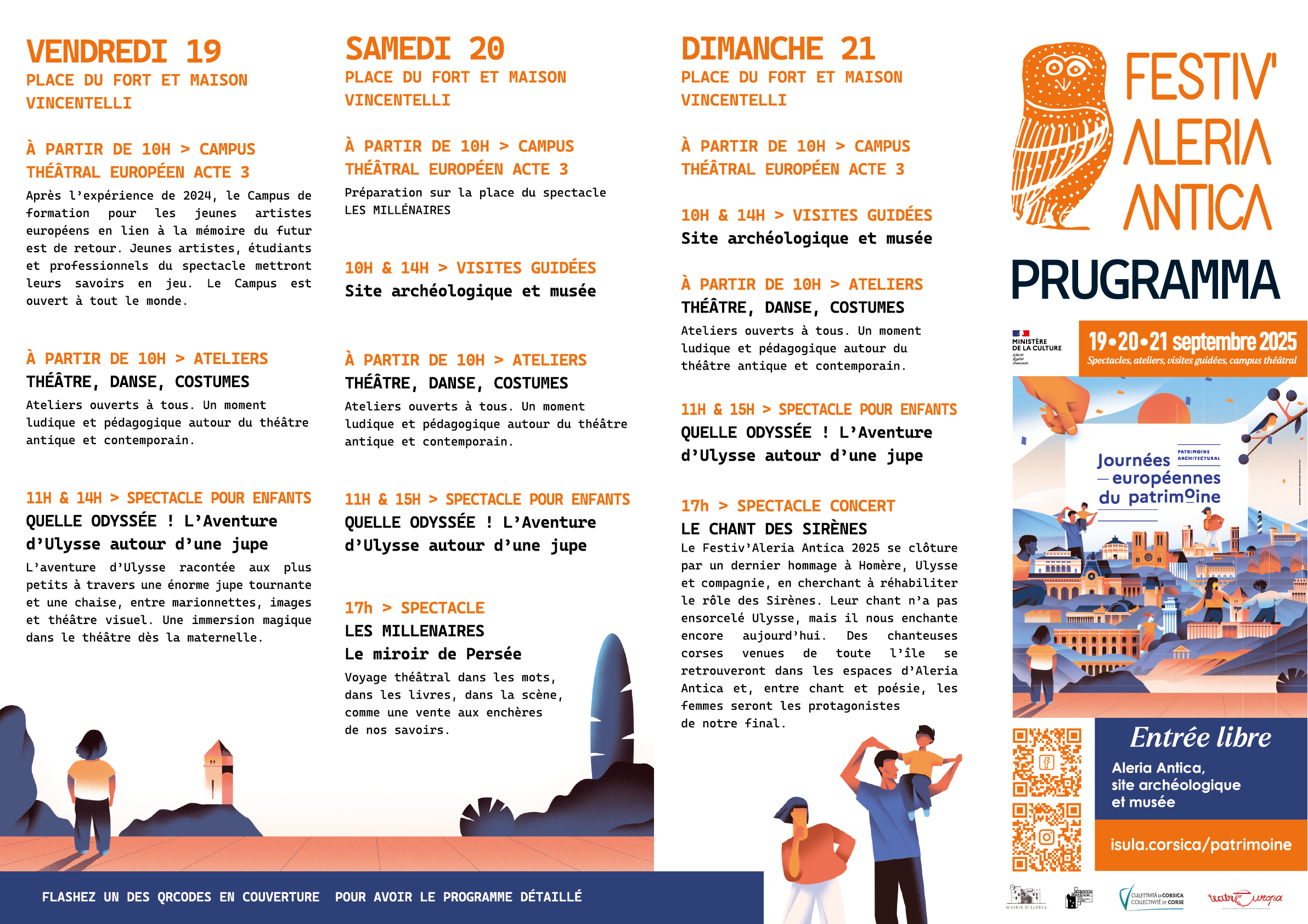 Les Journées européennes du patrimoine 2025 | Programme de la Collectivité de Corse