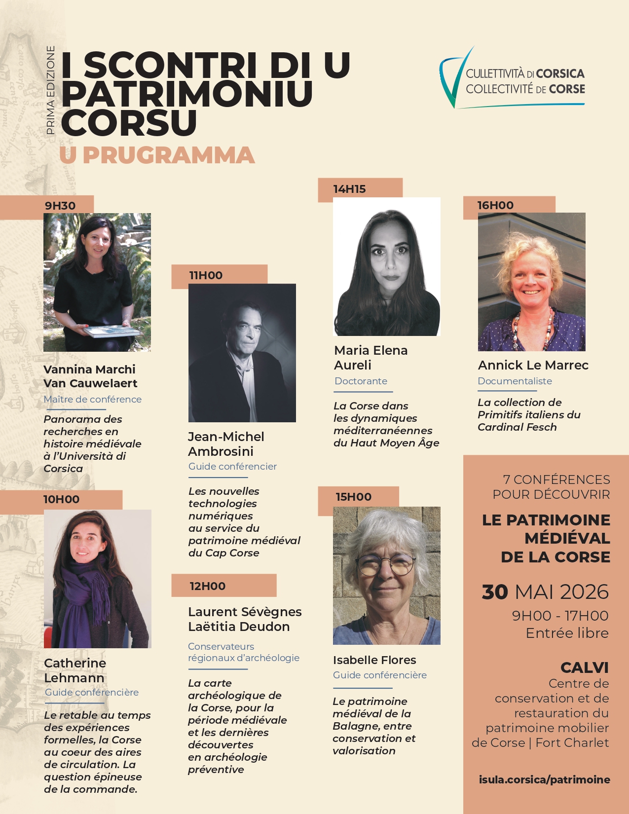 I Scontri di u Patrimoniu Corsu : une journée de conférences sur le patrimoine médiéval corse