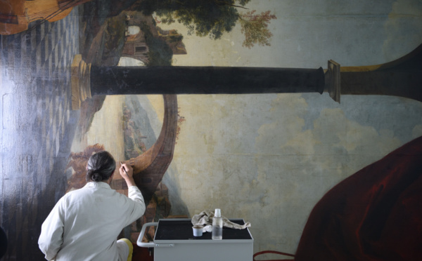 Restauration des tableaux du Château de la Punta