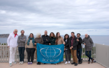 Figure 1. Gaël de Guichen, Catherine Antomarchi (ICCROM) et les représentants des musées en lice pour accueillir le programme RE-ORG CORSICA, le 08 décembre 2022 au Centre de conservation - Fort Charlet, à Calvi. 