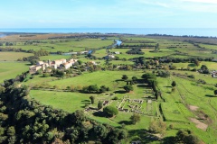 Vue aérienne d'Aleria, automne