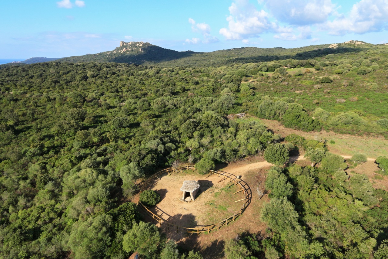 Vue aérienne, dolmen Vue aérienne, dolmen