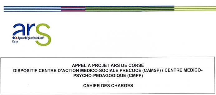 Chjama à prughjettu - CMPP Miziornu suttanu - Appel à projet relatif à la création d’un Centre médical psycho-pédagogique dans l’Extrême Sud