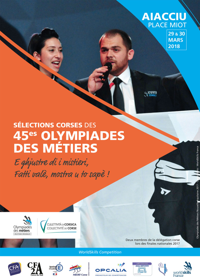 Rassemblement des candidats à la sélection corse des Olympiades des métiers 2018
