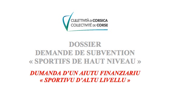 Demande de subvention " sportifs de haut niveau " : le dossier est en ligne Demande de subvention " sportifs de haut niveau " : le dossier est en ligne