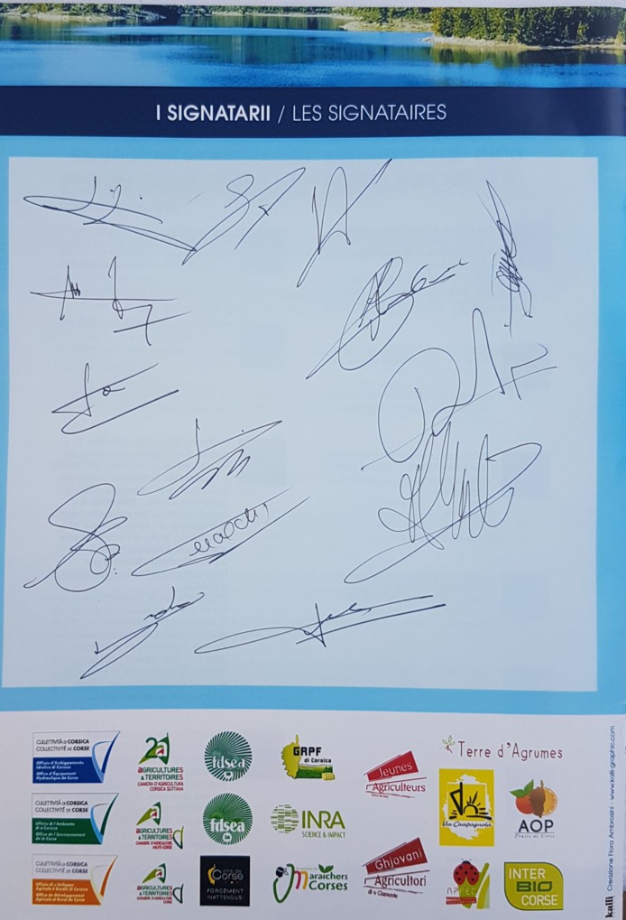 Signatures de la Charte pour une gestion raisonnée de la ressource en eau