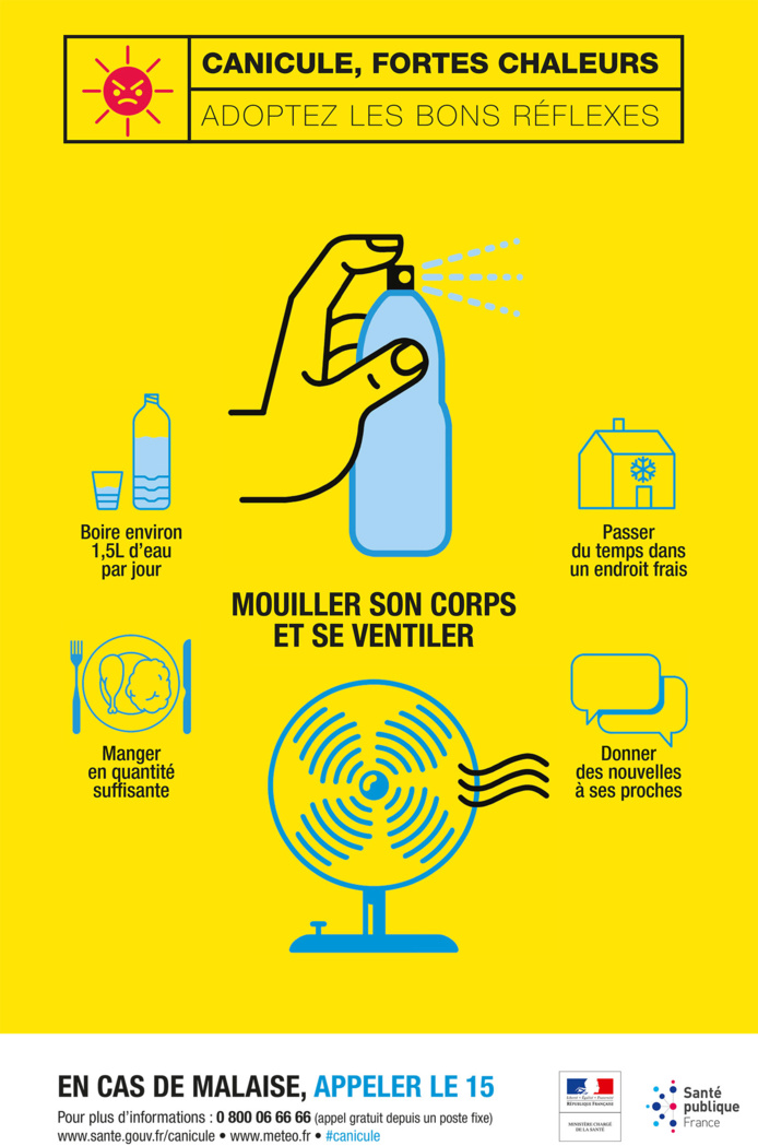 Alerte canicule : les services de la Collectivité de Corse mobilisés