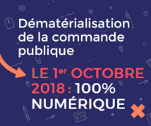 Vous représentez une entreprise, une association..., vous souhaitez candidater à un marché public : à compter du 1er octobre 2018, la dématérialisation c’est pour toutes les procédures d’achats à partir de 25 000 € HT !