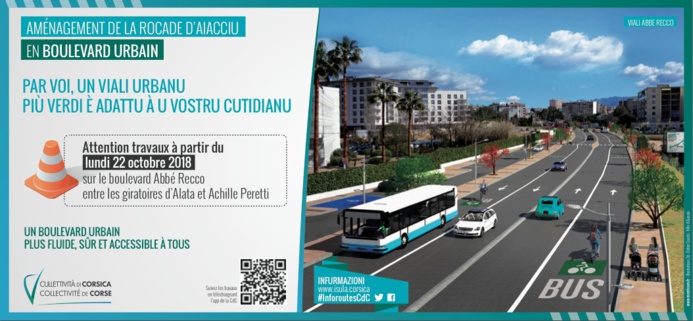 La rocade d'Aiacciu devient un boulevard urbain