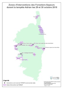 Tempête Adrian du 30 octobre 2018 : point sur les interventions de la Collectivité de Corse