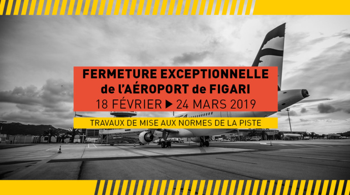 Fermeture de l’aéroport de Figari jusqu’au 24 mars 2019 Fermeture de l’aéroport de Figari jusqu’au 24 mars 2019