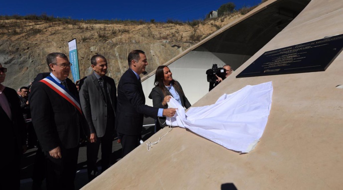 Inauguration de la déviation de Prupià et du tunnel de Vighjaneddu