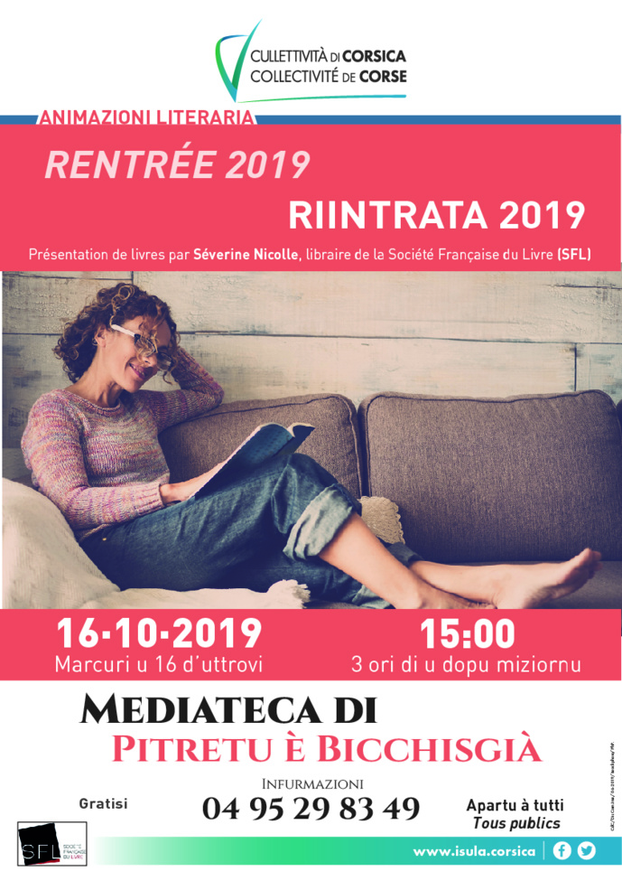 Animazioni literaria - Riintrata 2019 Animazioni literaria - Riintrata 2019
