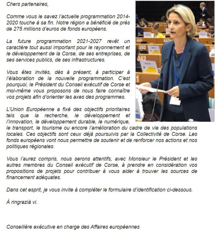 Deti una manu à a custruzzioni di a prugrammazioni aurupea 2020-2021 !