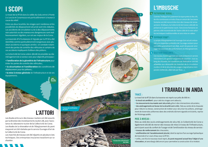 Assestu di a strada territuriale 20 - U Funtanone di Vignale Assestu di a strada territuriale 20 - U Funtanone di Vignale