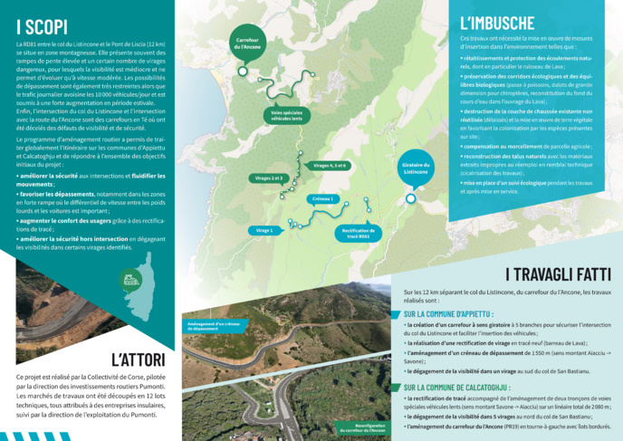 Assestu di a strada dipartimintali 81 - Trà a bocca à u Listincone è a piaghja di a Liscia Assestu di a strada dipartimintali 81 - Trà a bocca à u Listincone è a piaghja di a Liscia