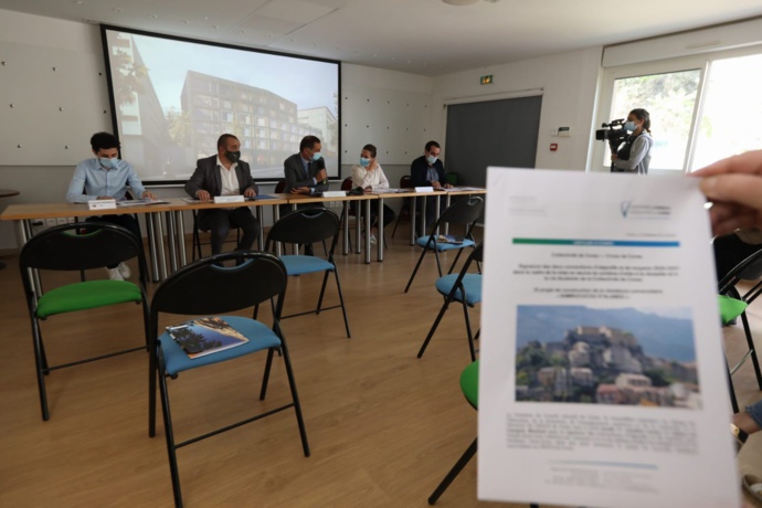 Signatura di e duie cunvenzione d’ugettivi è di mezi 2020-2021 in u quatru di a messa in opera di u Schema di l’aiutu à a riescita è à a vita studiantina di a Cullettività di Corsica Signatura di e duie cunvenzione d’ugettivi è di mezi 2020-2021 in u quatru di a messa in opera di u Schema di l’aiutu à a riescita è à a vita studiantina di a Cullettività di Corsica