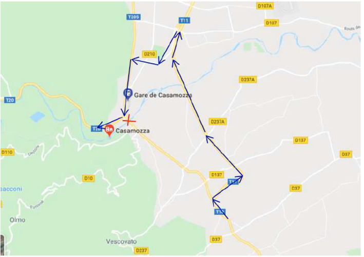 Coupure de la RT 10 et déviation de la circulation par la nouvelle voie U Borgu- U Viscuvatu