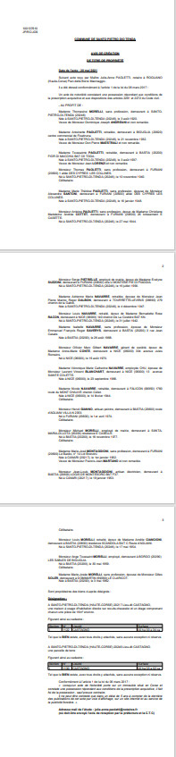 Avis de création de titre de propriété - Commune de Santo Pietro di Tenda (Haute-Corse) Avis de création de titre de propriété - Commune de Santo Pietro di Tenda (Haute-Corse)