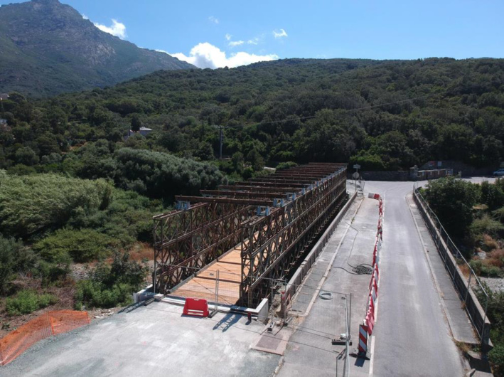 RD80 Pont d’Albu, Canari - Ouverture du pont provisoire