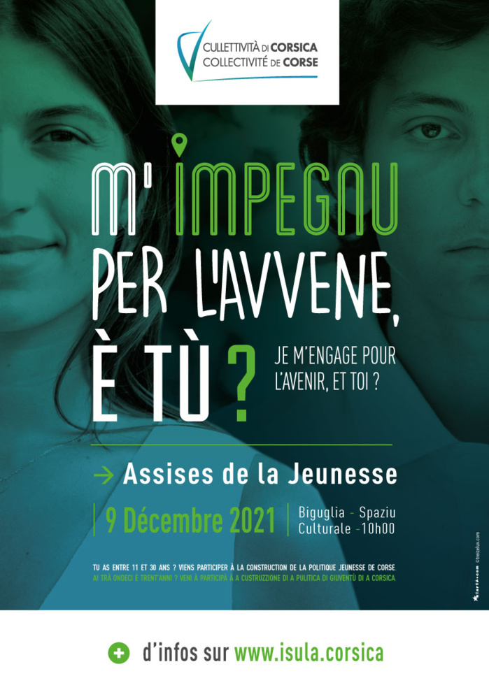 11-30 ans, participez aux Assises de la Jeunesse le 9 décembre 2021 à Biguglia 11-30 ans, participez aux Assises de la Jeunesse le 9 décembre 2021 à Biguglia