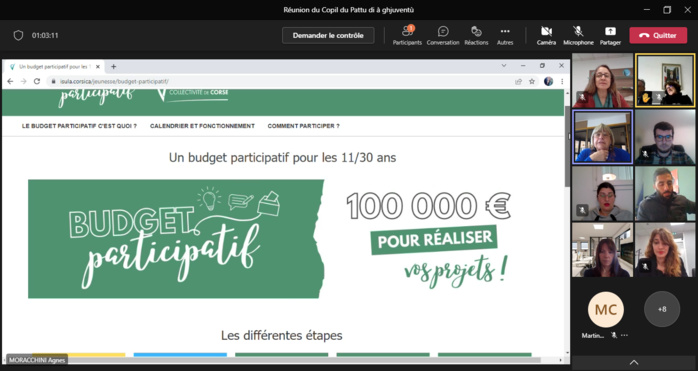 Retour sur le 6ème Comité de pilotage du Pattu di a Ghjuventù Retour sur le 6ème Comité de pilotage du Pattu di a Ghjuventù